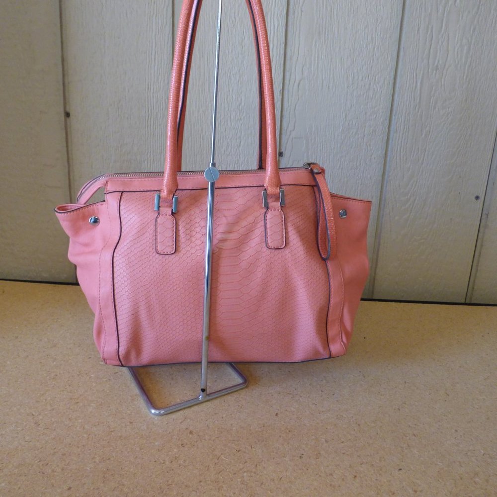 GUESS Tough Luv  Faux Leather Satchel- - Picture 5 of 15